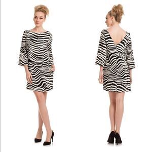 Trina Turk Lesly Zebra Print Dress NWT